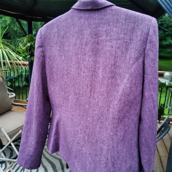 J. Michaels Purple Wool 💜  Blazer - Picture 4 of 7